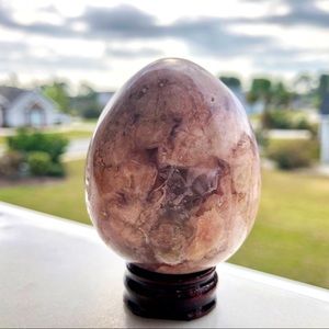 Flower Agate Egg